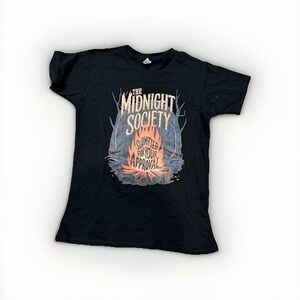 Midnight Society Are You Afraid of the‎ Dark Graphic T-Shirt Black Size Small